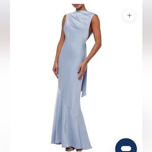 Lulu’s NWT Vida Scarf Back Maxi Dress PREWINKLE XL evening gown wedding formal